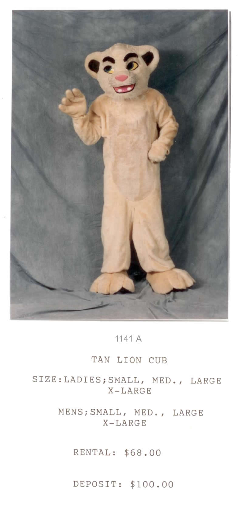 TAN LION CUB